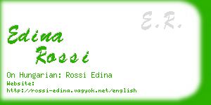 edina rossi business card